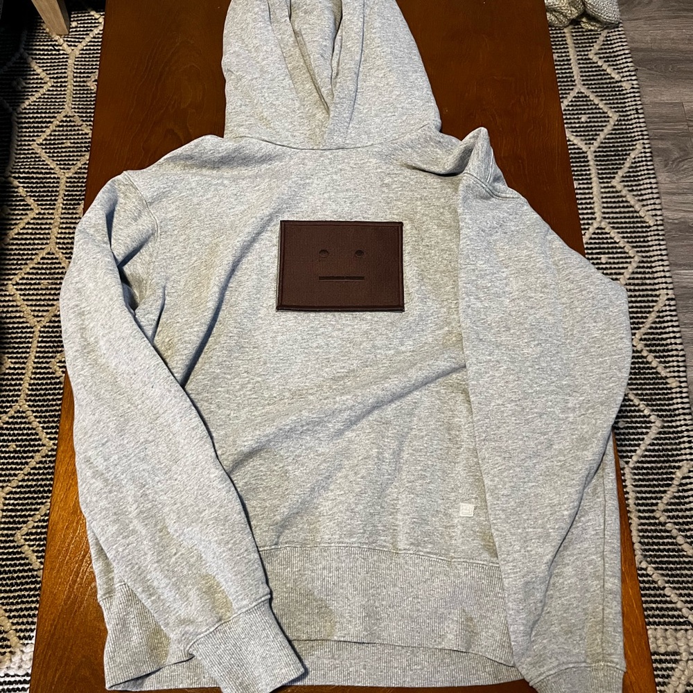 Acne Studios Face Patch Hoody Sweatshirt